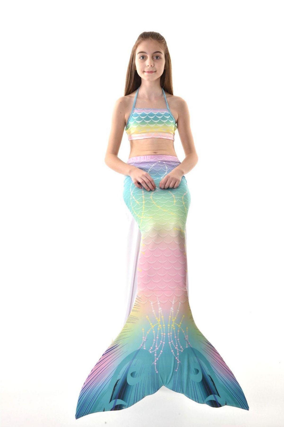 Rs Ramuni Kız Çocuk Deniz Kızı Mayo ve Kostüm