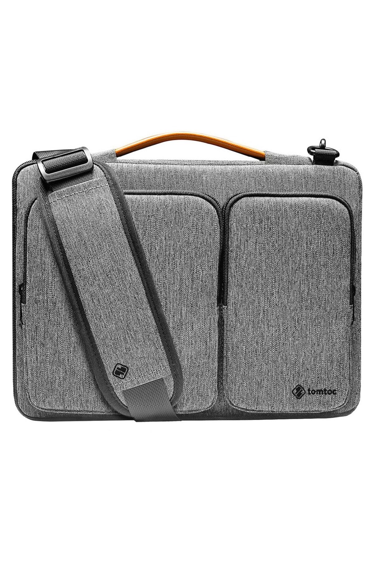 Tomtoc Defender A42 13 - 13.5 Inç Macbook Air & Pro Su Geçirmez Gri Laptop Notebook Çantası