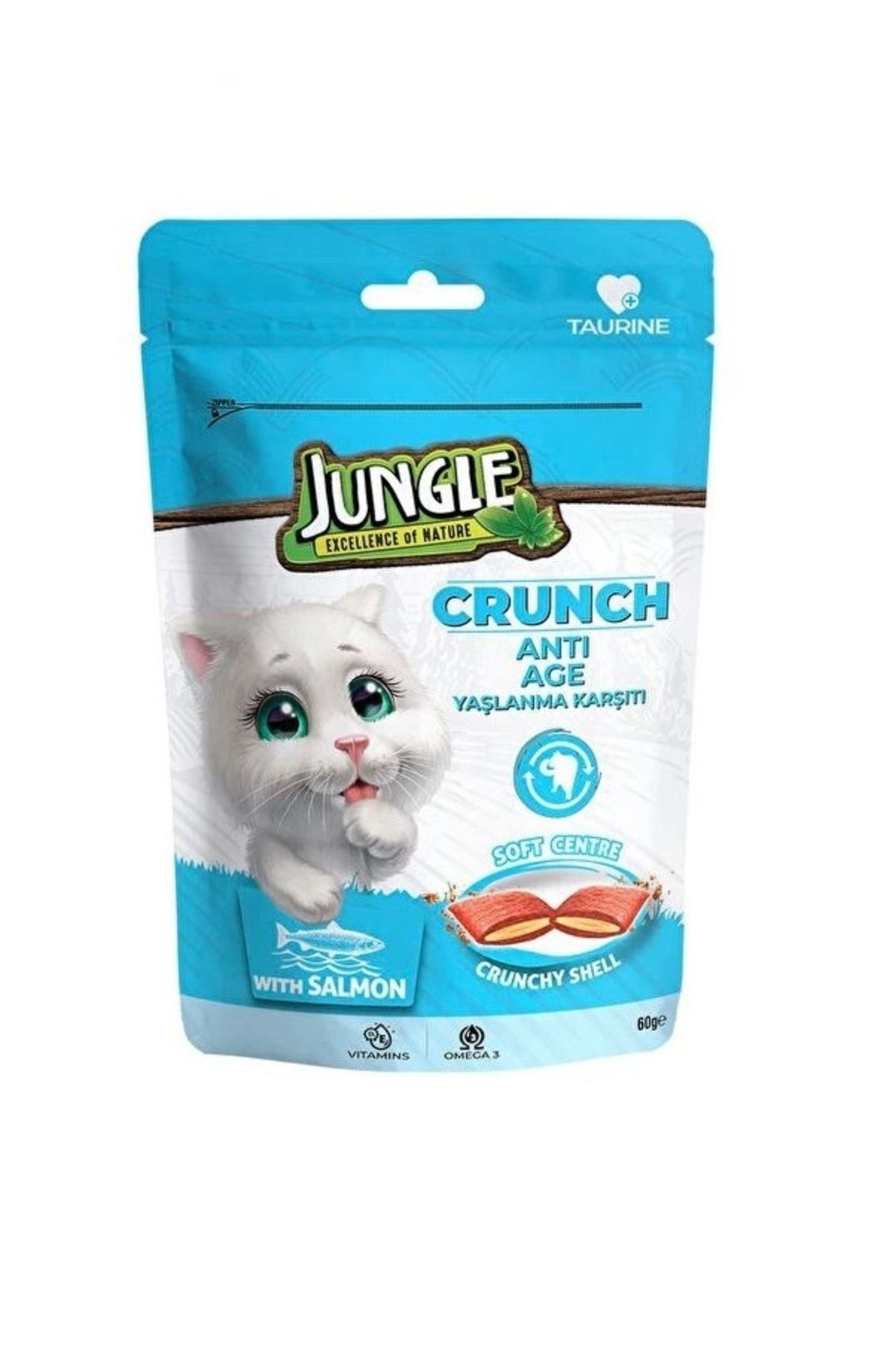 Jungle Crunch Kedi Ödül Yaşlanma Karşıtı 60 G