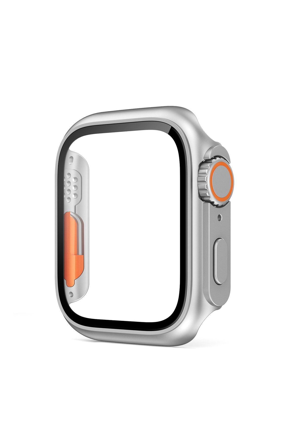 İncisoft Apple Watch 7 / 8 45mm Saatinizi Watch Ultra 49mm Görünümüne Dönüştürücü 360 Kasa Ve Ekran Koruyucu