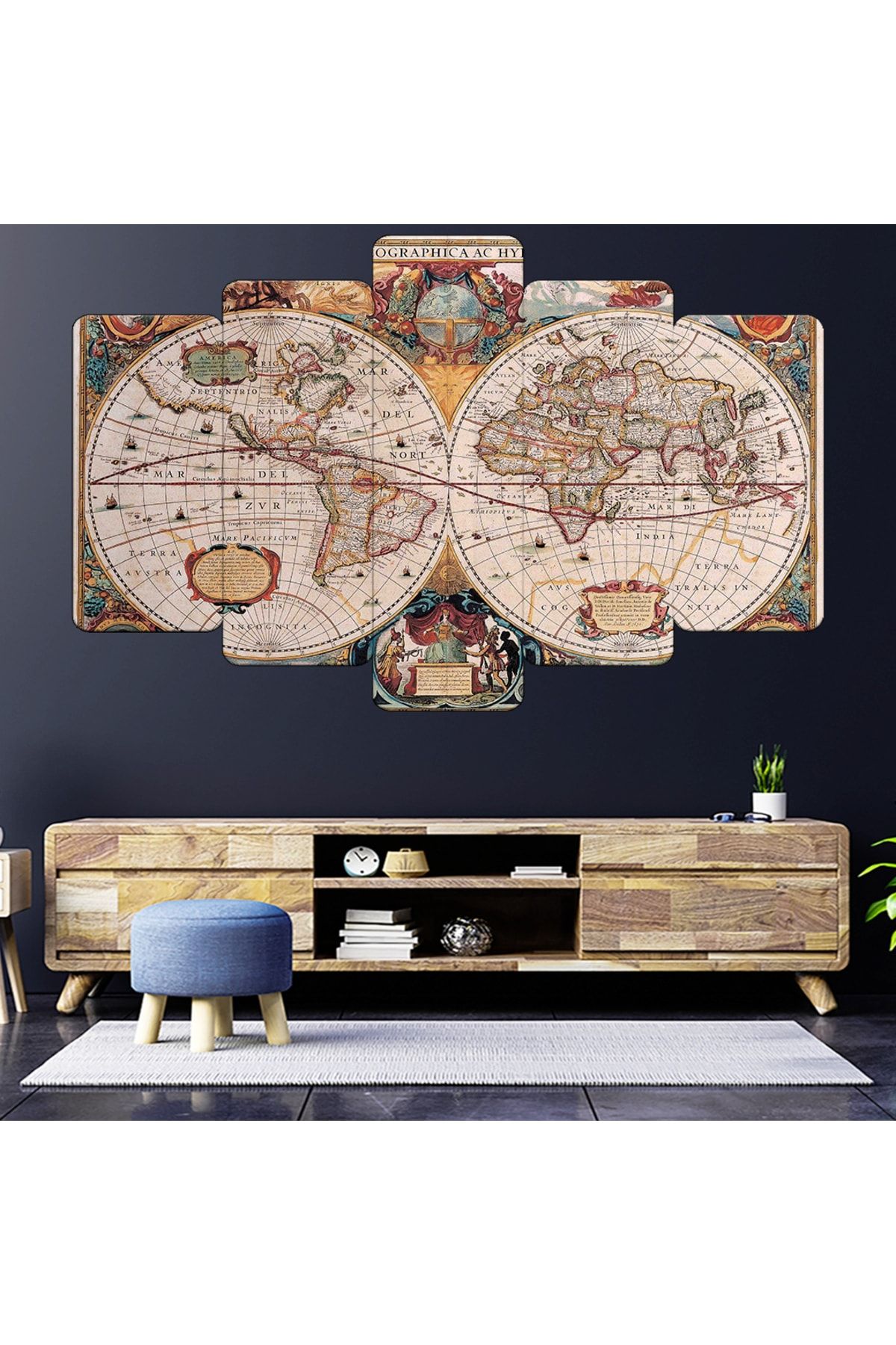 Zevahir Mobilya Dekorasyon Zevahir Mdf Eski Görünüm Dünya Haritası Tablo