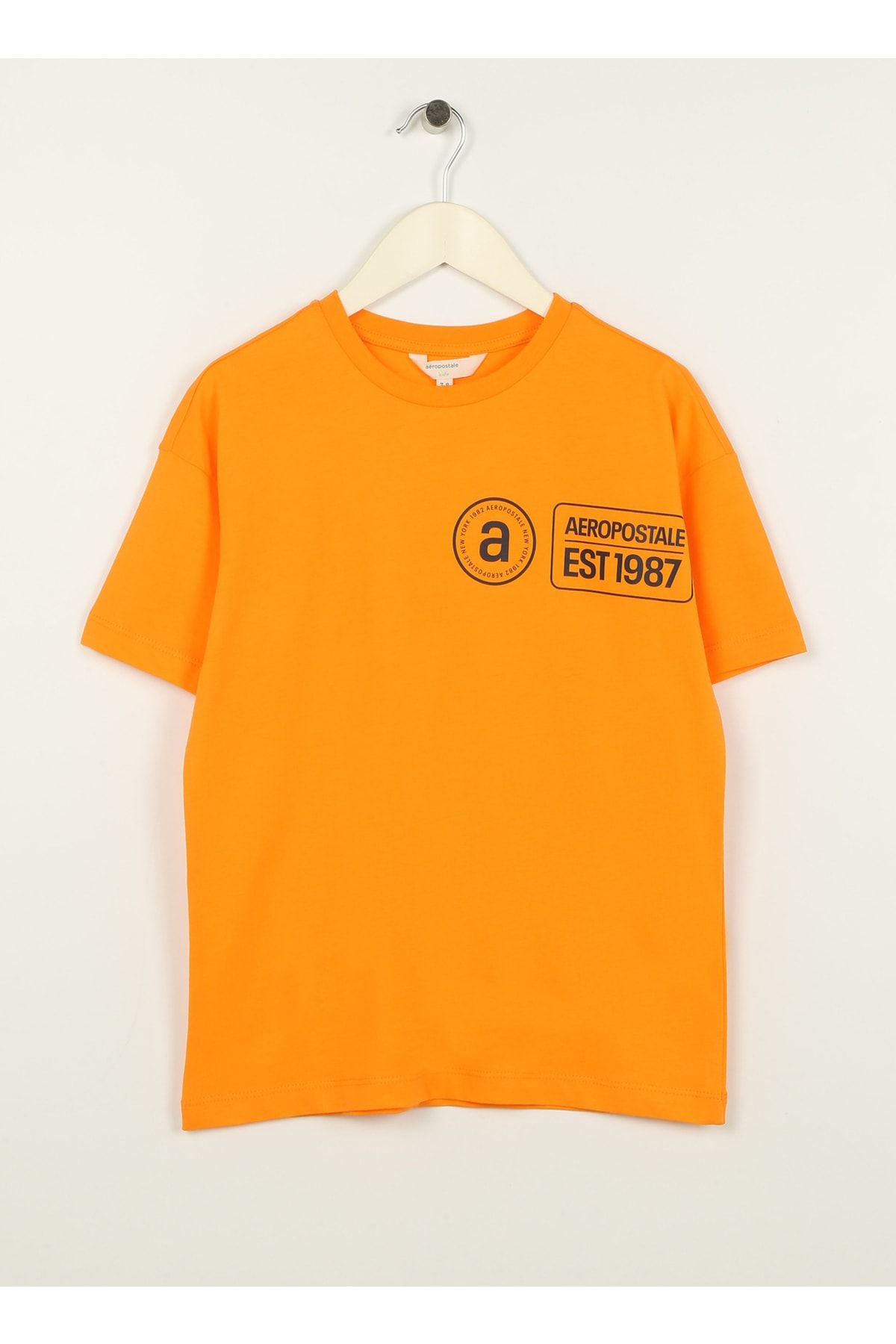 Aeropostale Baskılı Turuncu Erkek Çocuk T-shirt 23sab-48