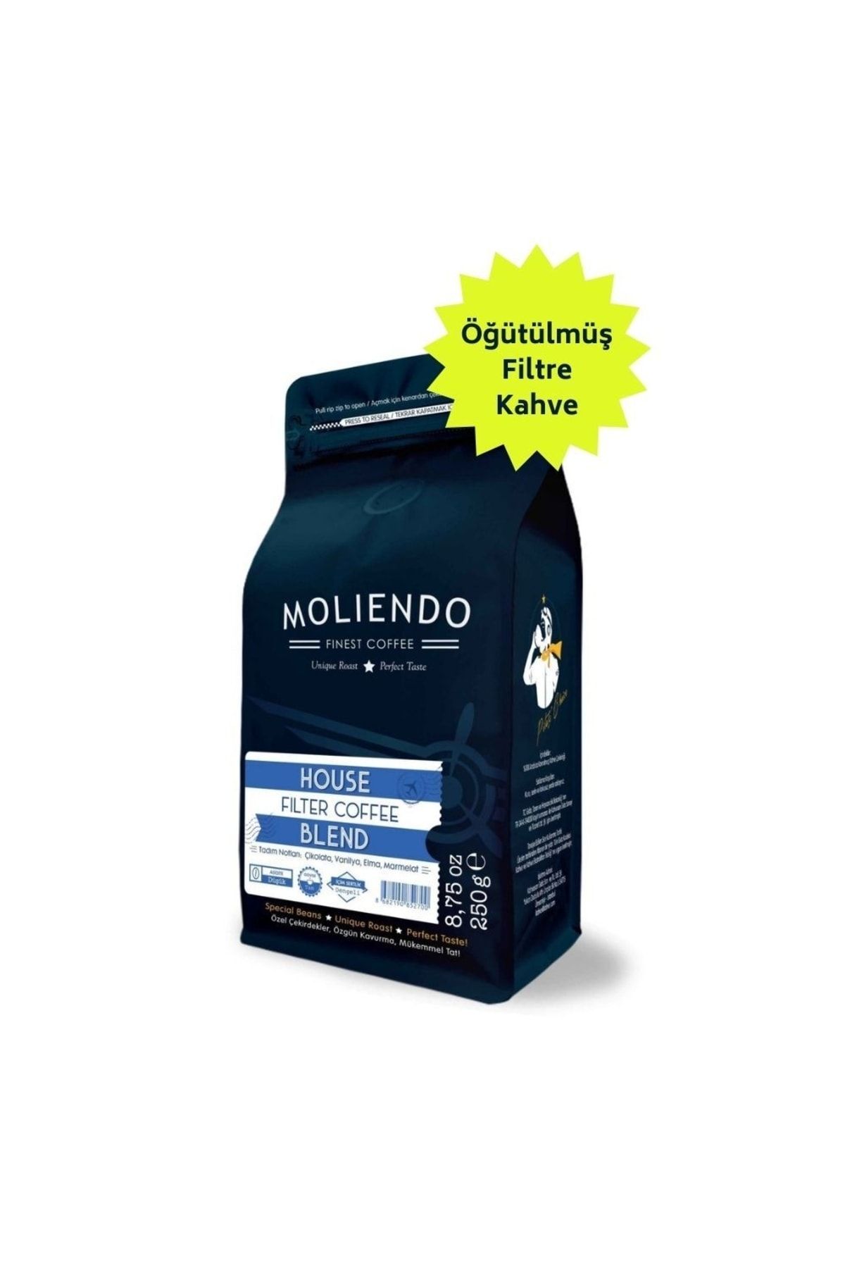 Moliendo House Blend Filtre Kahve ( Öğütülmüş Filtre Kahve ) 250 G.