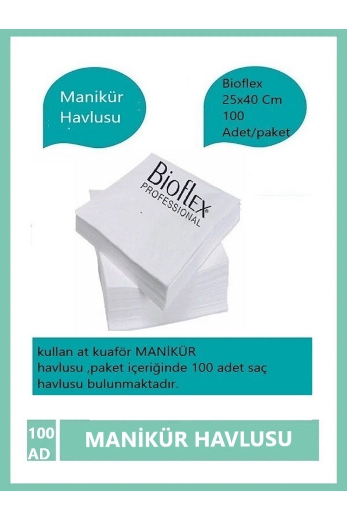 Bioflex Tek Kullanımlık Manikür Havlusu 25x40 Cm 100 Adet/paket