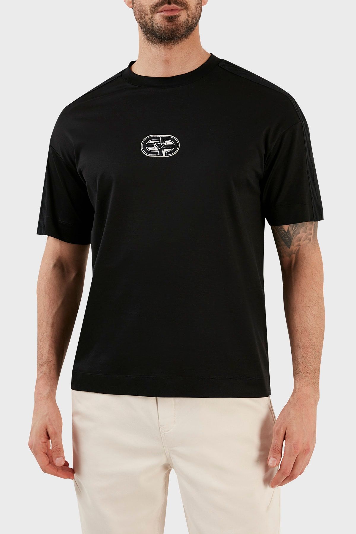 Emporio Armani Pamuk Karışımlı Bisiklet Yaka Comfort Fit T Shirt Erkek T Shirt 3r1tt6 1juvz 0999
