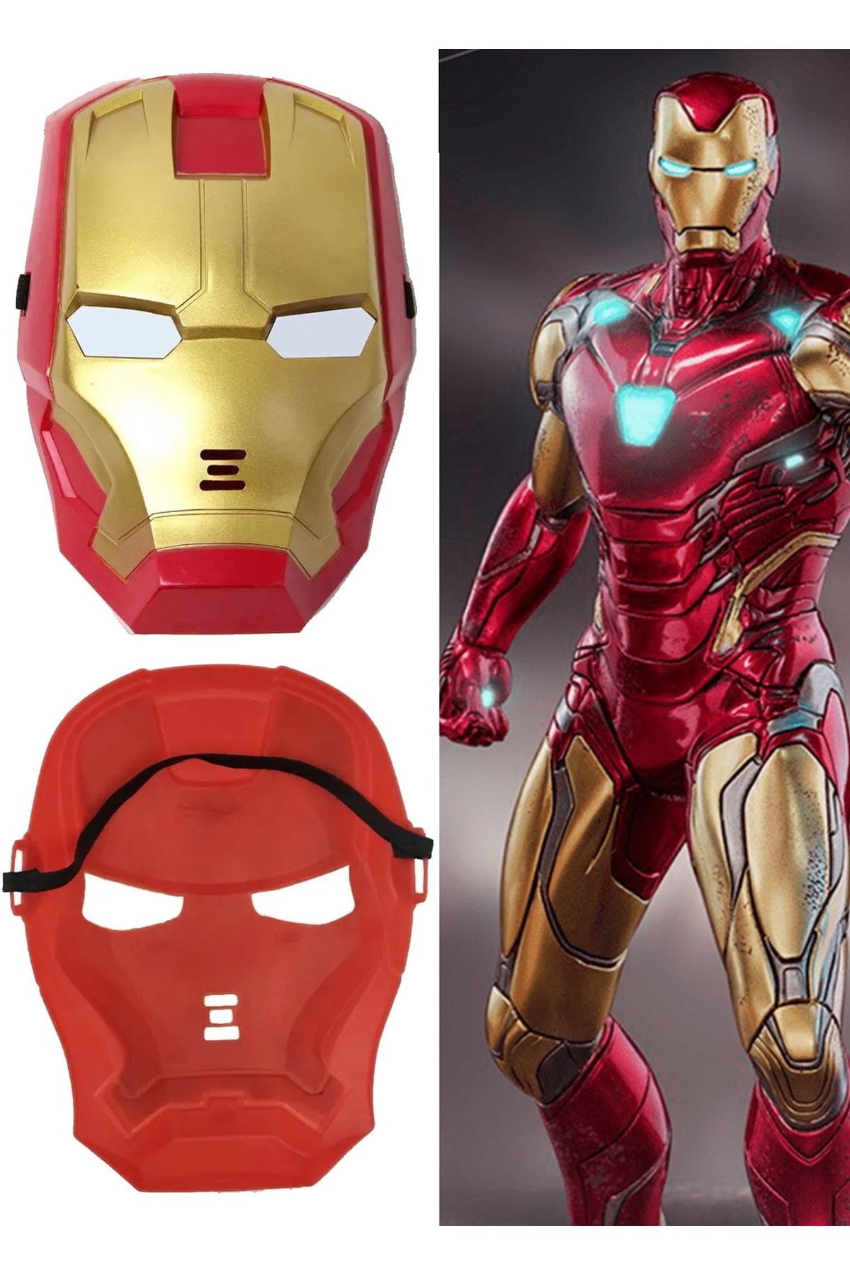 Utelips Marvel Avengers Filminin Iron Man Maskesi Demir Adam Cosplay, Kostüm Ve Halloween Partileri Için