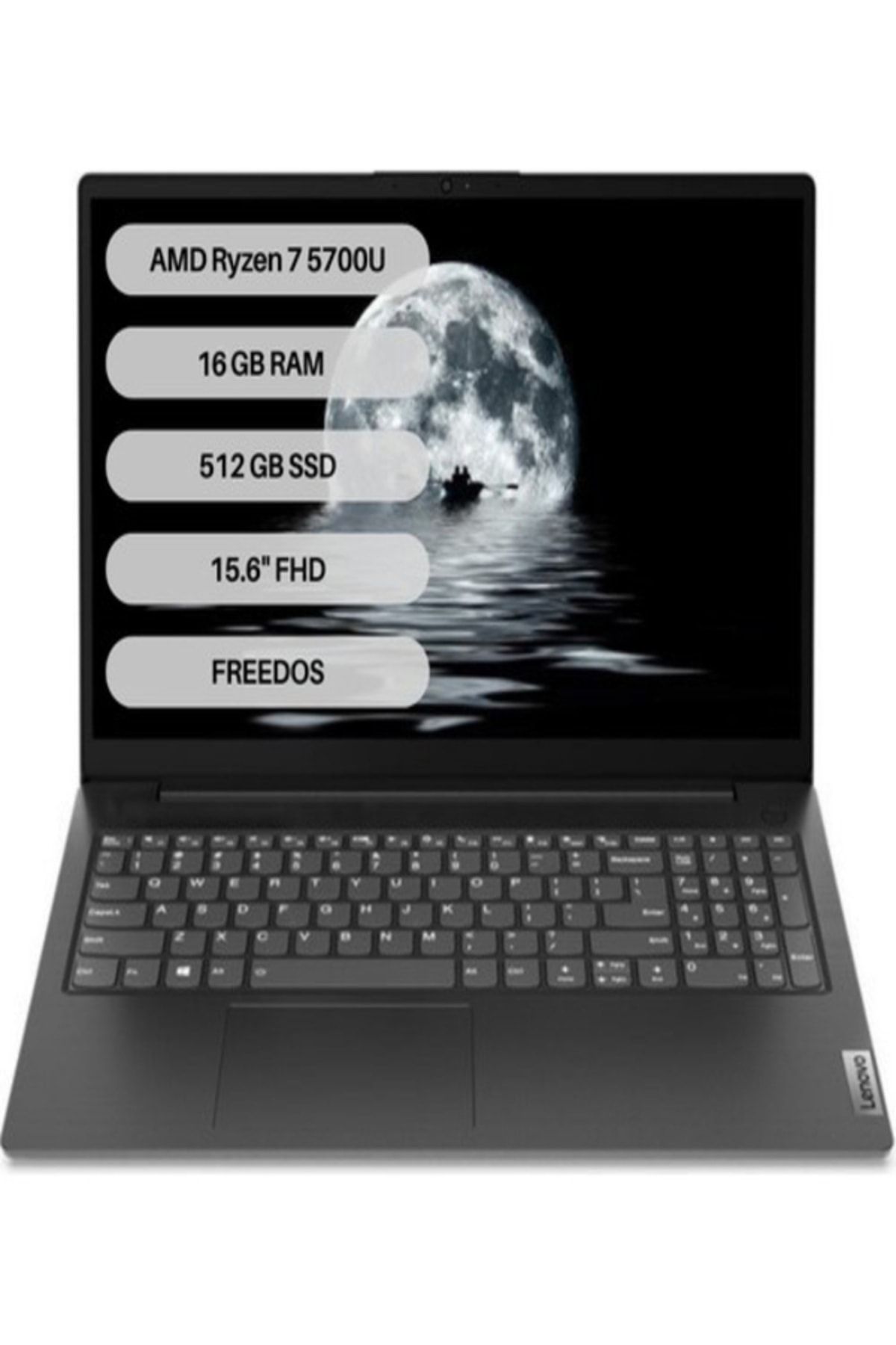 LENOVO V15 G2 Alc Amd Ryzen 7 5700u 16 Gb 512 Gb Ssd Freedos 15.6" Fhd Taşınabilir Bilgisayar