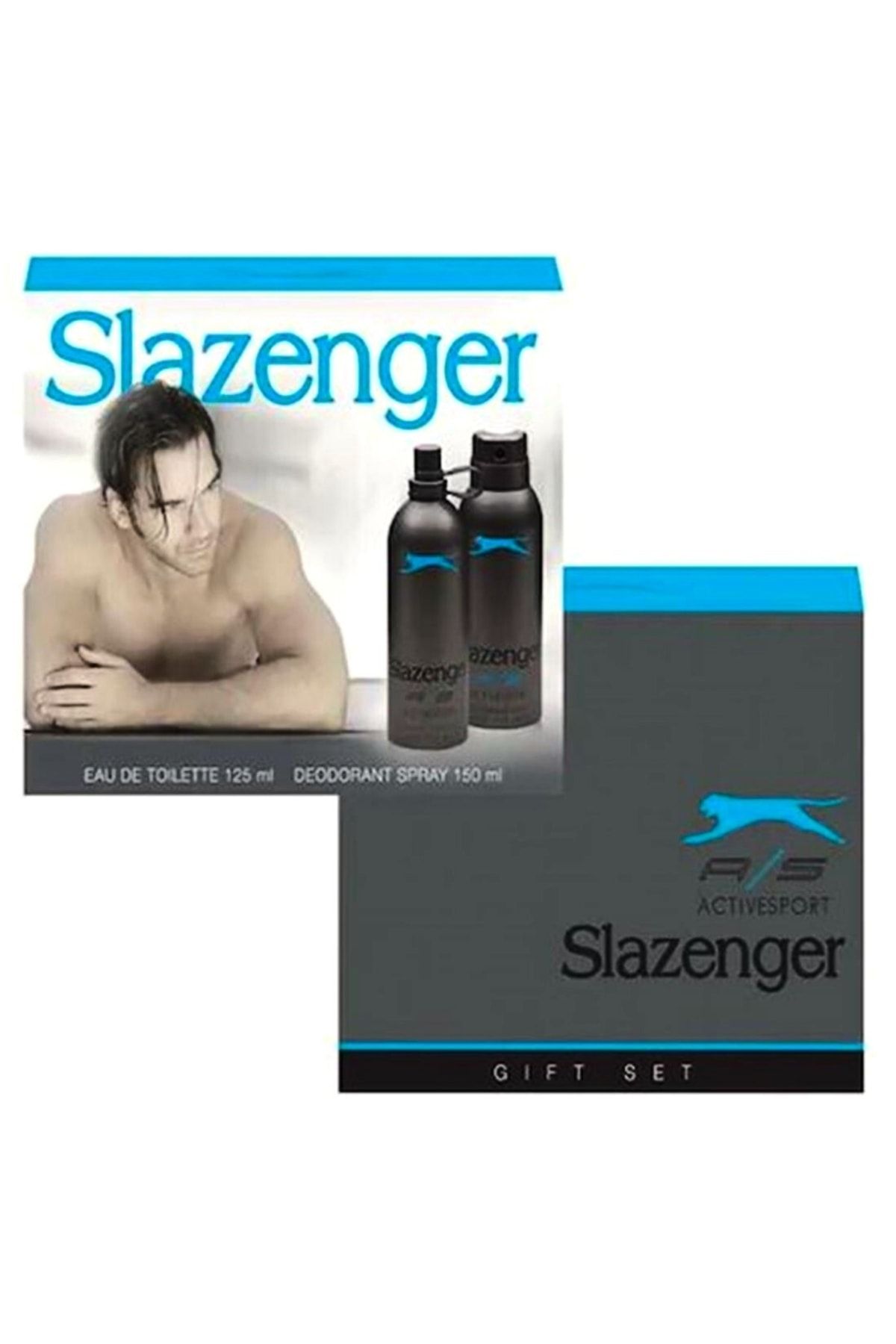 Slazenger Parfüm Edt 125ml + 150ml Erkek Deodorant Kofre Set Mavi