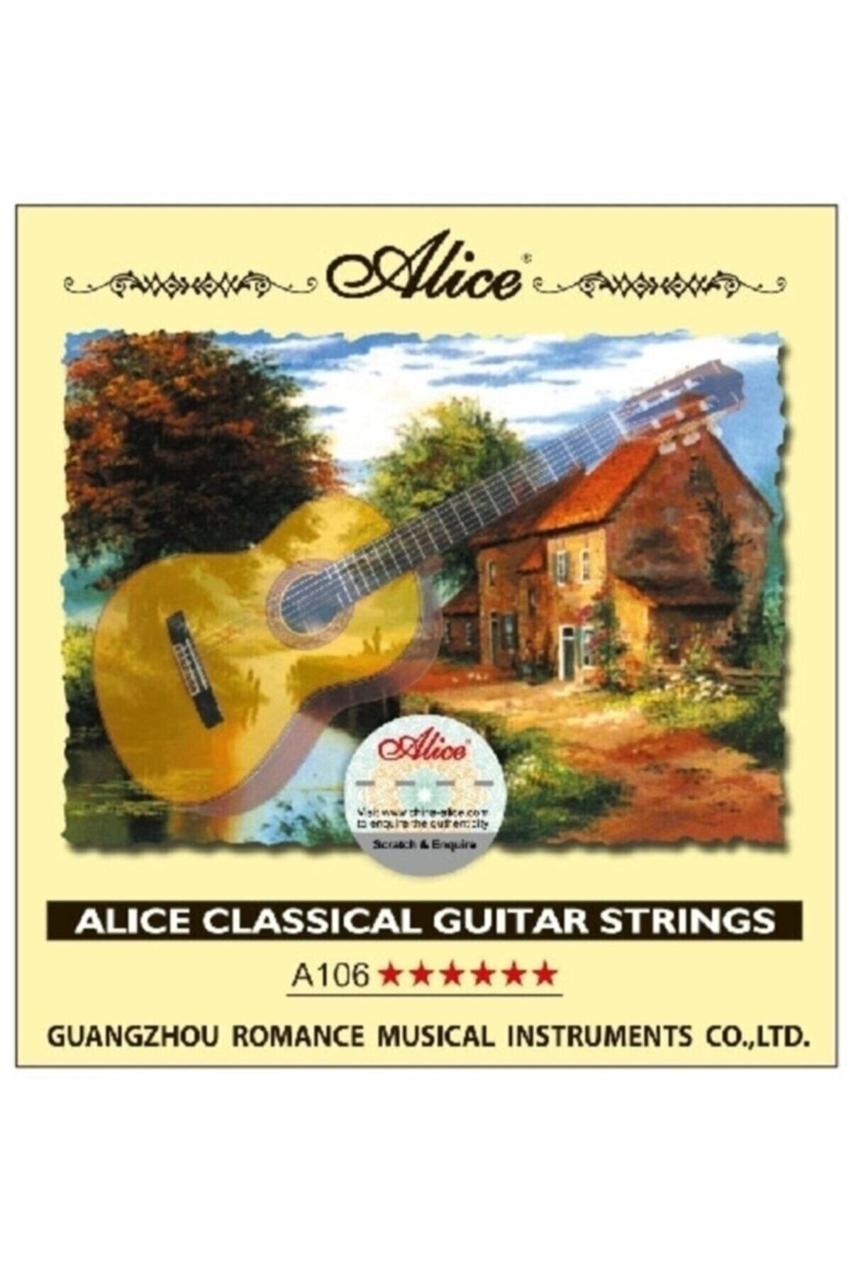 Alice Klasik Gitar Teli A106 - Klasik Gitar Seti - Takım Tel (e -a-d-g-b-e )