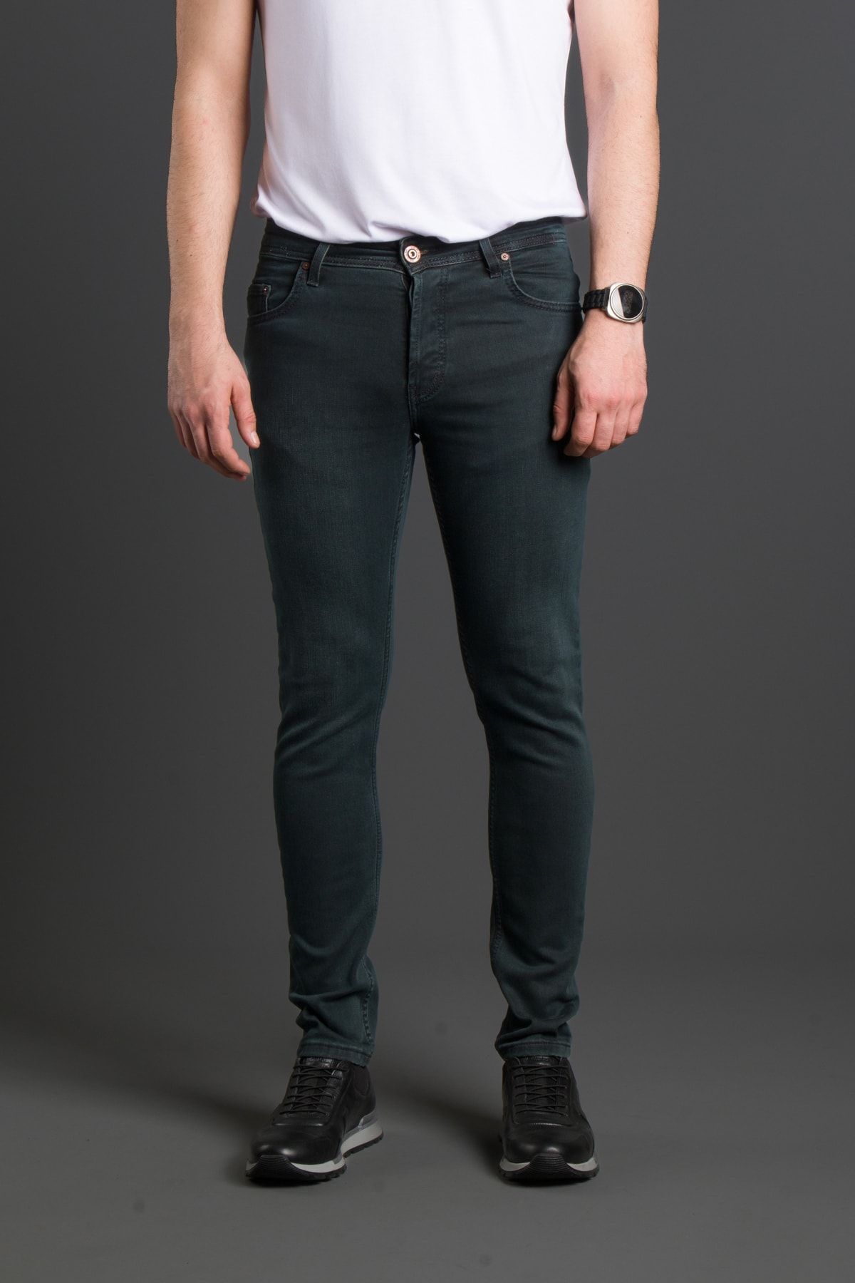 ZEKİ ÖZER Erkek Haki-tint Slimfit Jeans