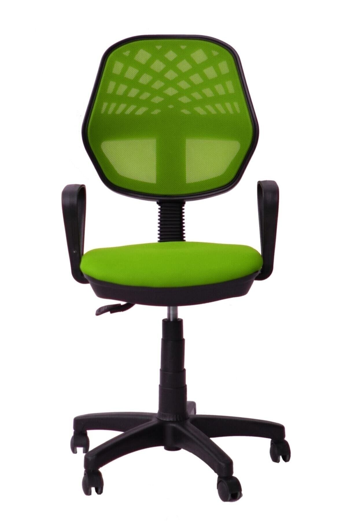 SDT TİCARET Yeşil Fileli Ofis Sandalyesi Çalışma Koltuğu