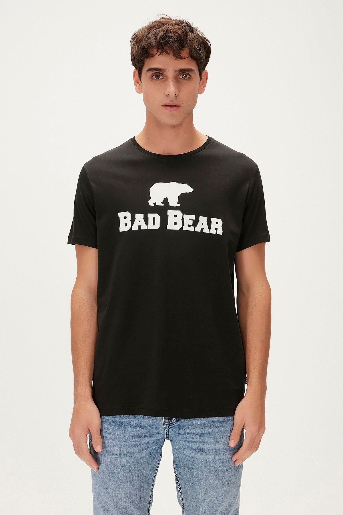 Bad Bear Bear Tee T-shirt Siyah Logo Baskılı Erkek Tişört