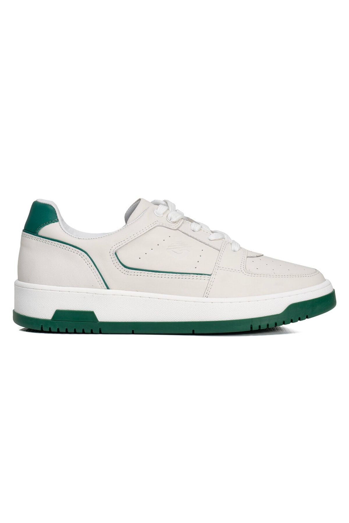 Greyder Kadın Beyaz Yeşil Hakiki Deri Sneaker Ayakkabı 3y2sa32311