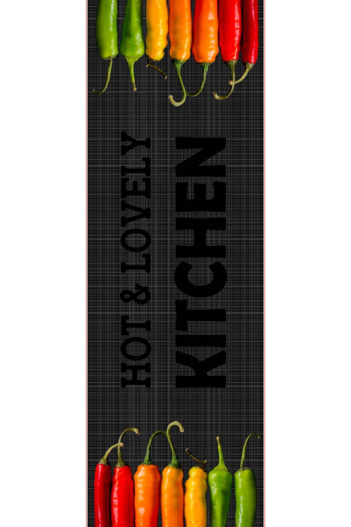 MİNK Dj Kitchen 11 Kaymaz Taban Dijital Baskı Dekoratif Mutfak Halısı