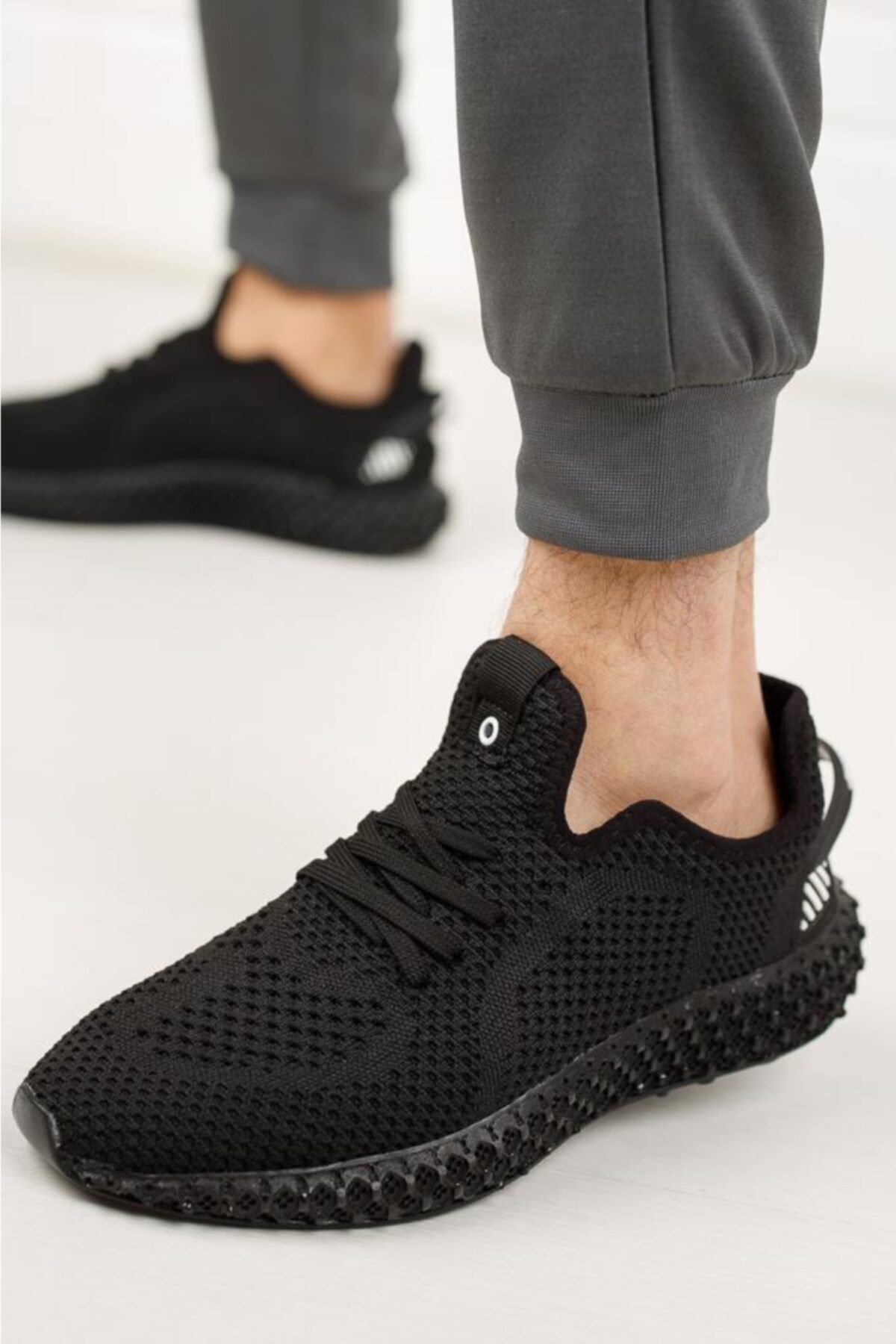 Dunlop Erkek Siyah Triko Sneaker Ayakkabı 1020 Mf