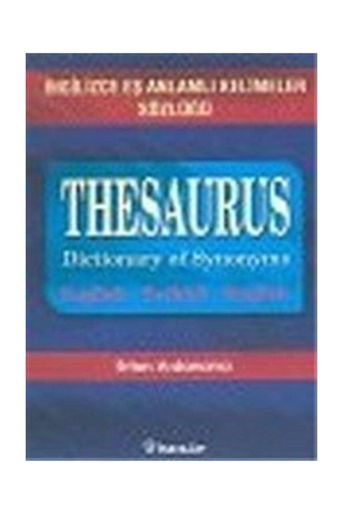 İnkılap Kitabevi İngilizce Eş Anlamlı Kelimeler Sözlüğü Thesaurus Dictionary Of Synonyms