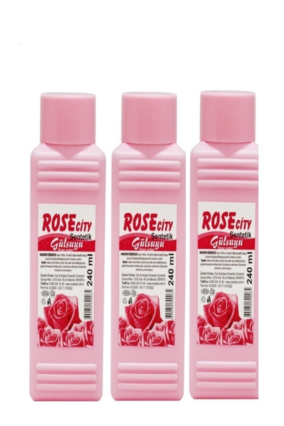 rosecity Sentetik Gül Suyu 240 ml 3 Adet