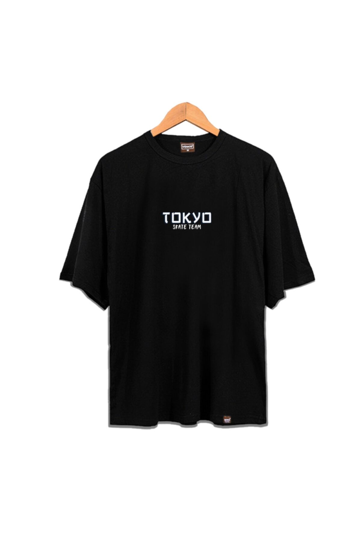 Venice Tokyo Skate Team Keep Pushing Oversize Unisex Tshirt