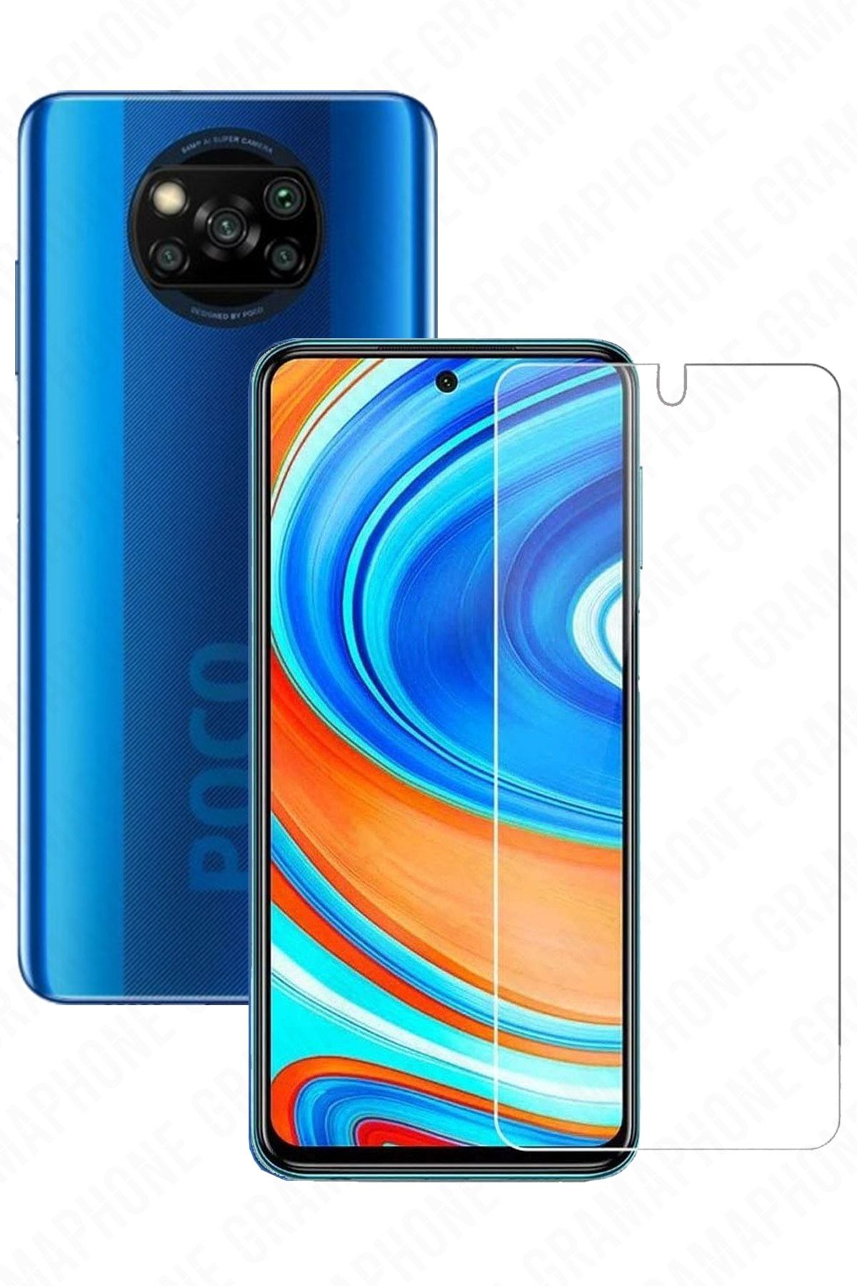 Gramaphone Pocophone X3 Nfc Temperli Cam Ekran Koruyucu