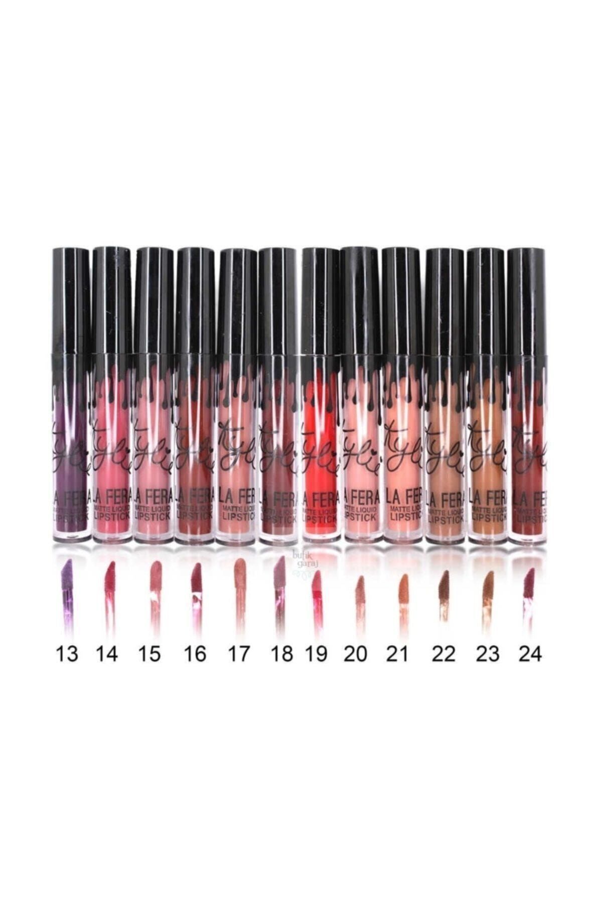 La Fera Lafera Kylie Matte Liquid Lipstick 12'li Ruj Seti (13-24 Renk Arası)
