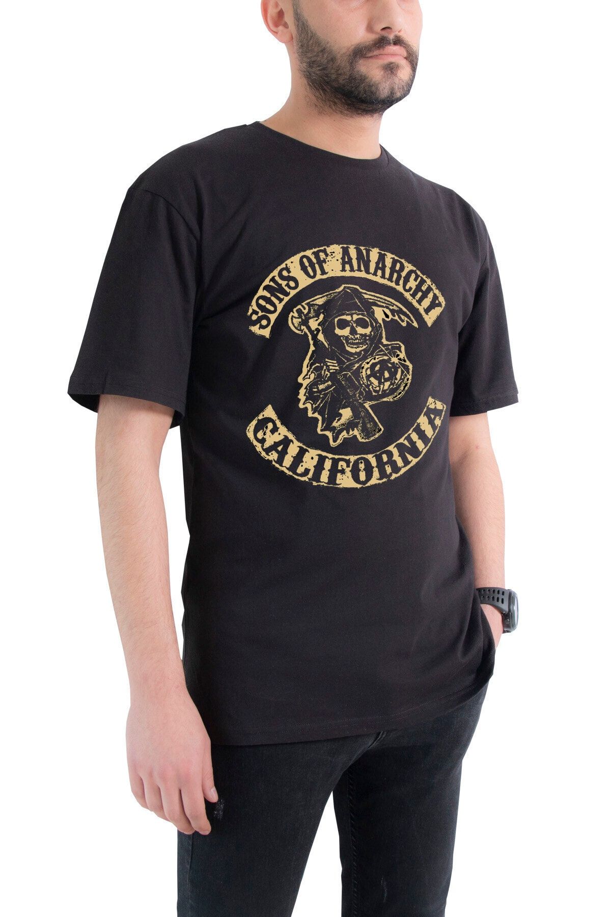 Tshigo Oversize Sons Of Anarchy California Baskılı T-shirt