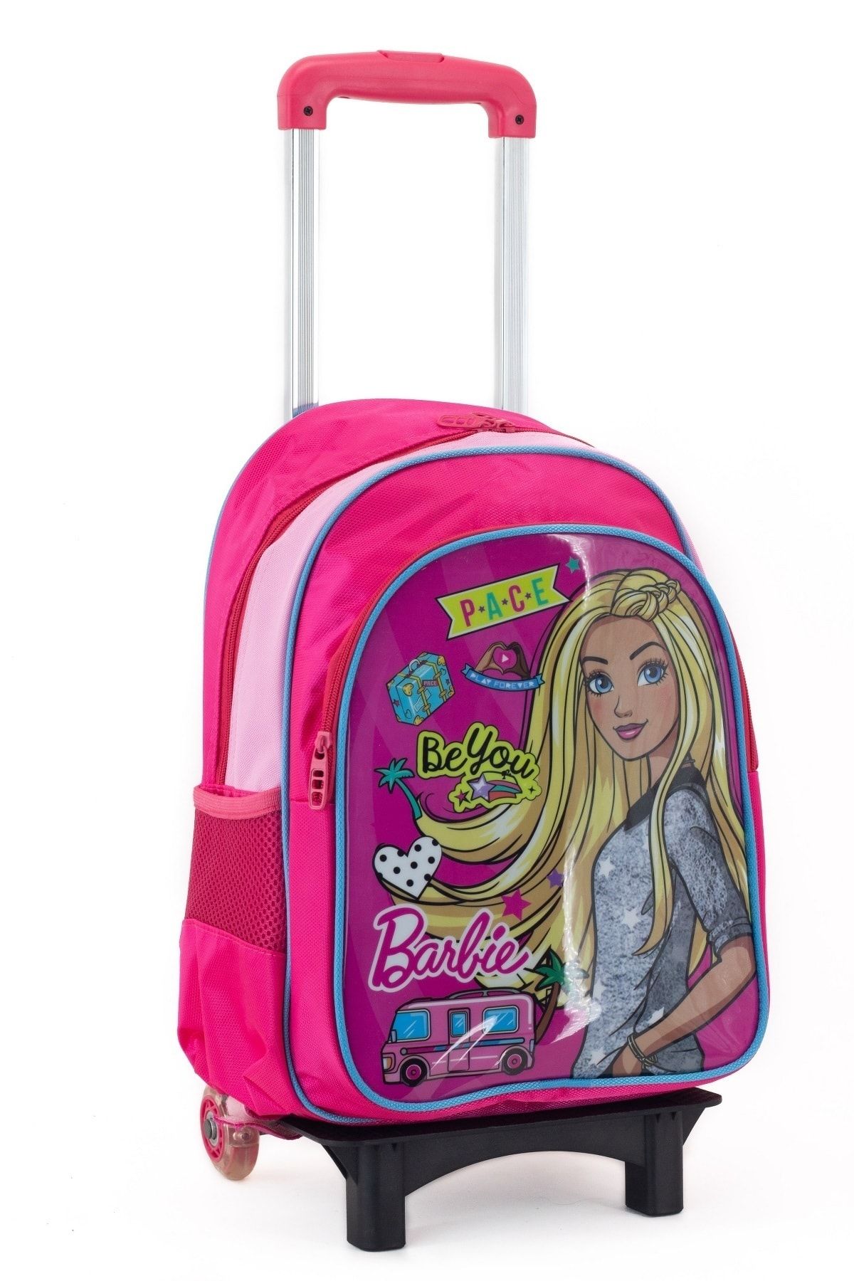 Hakan Çanta Lisanslı Barbie Karakterli Ilkokul Çekçekli Sırt Çantası