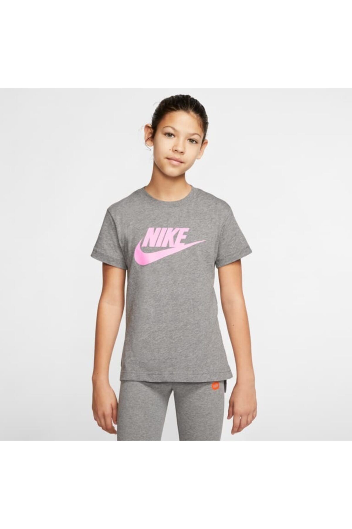 Nike Kız Çocuk Gri T Shirt Ar5088 092