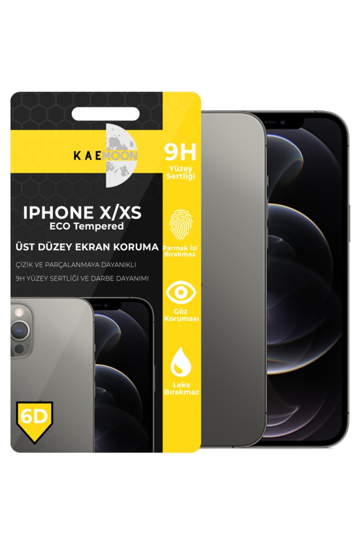 KaeMoon Iphone X/xs/11pro Uyumlu Tam Kaplayan Ekran Koruyucu Hd Netlikte Temperli Ekran Koruyucu