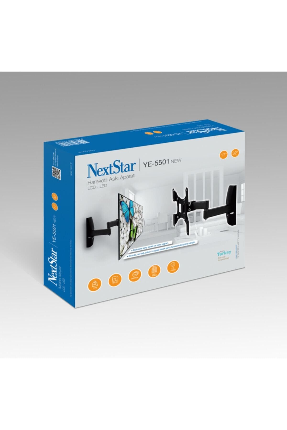 Next Nextstar Next Ye-5501 New Haraketli Askı Aparatı - 17-32 Inç 42-82 Ekran Arası