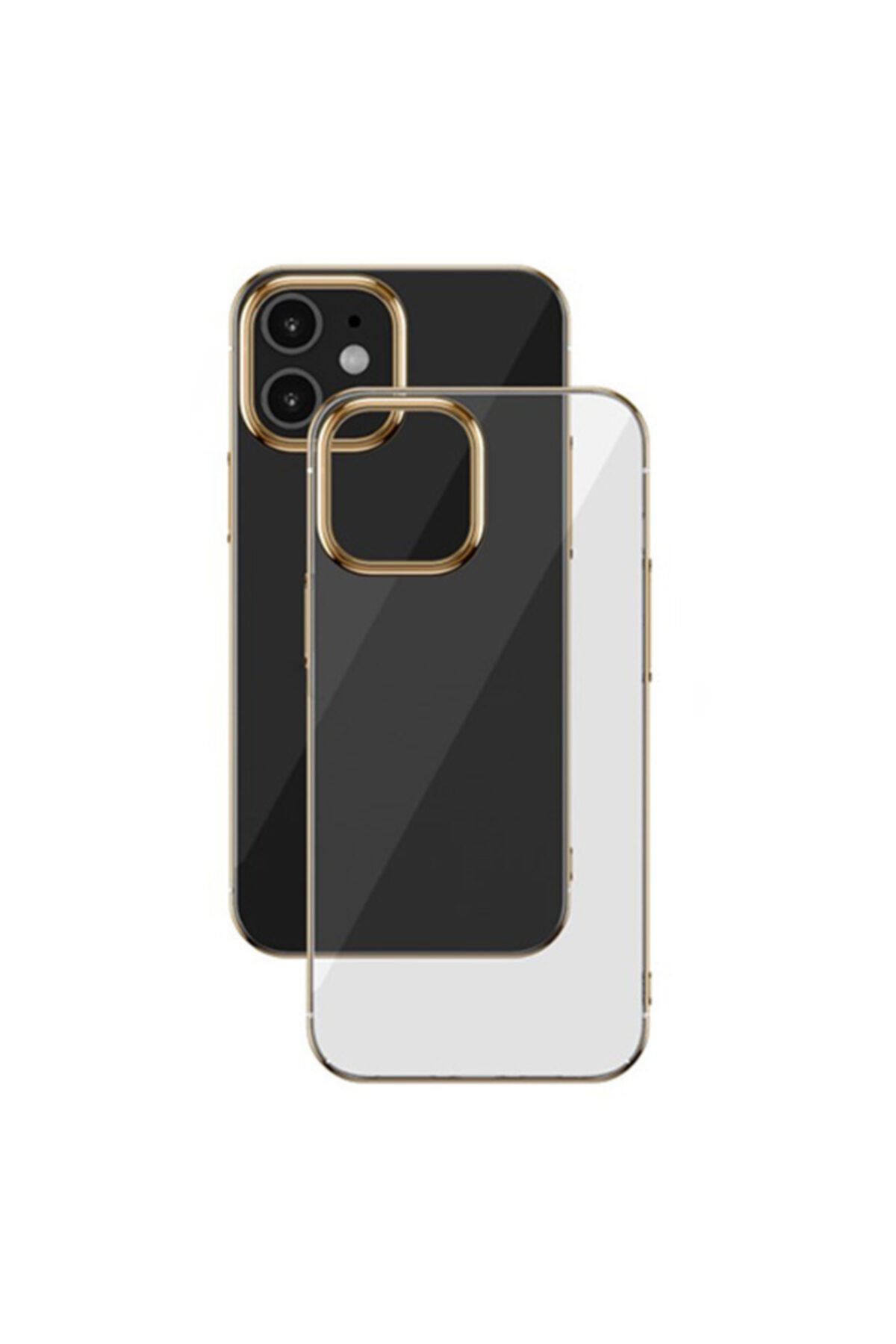 Baseus Glitter Case Iphone 12 Mini 5.4 Uyumlu Şeffaf Lüx Silikon Kılıf Soft Tpu Kılıf