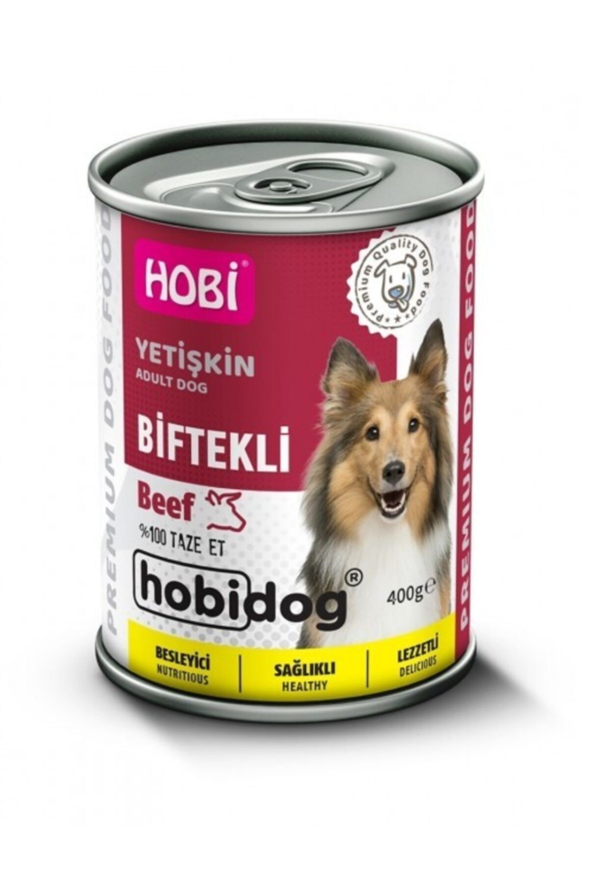 Hobby Hobi Hobidog Biftekli Yetişkin Köpek Konservesi 400g