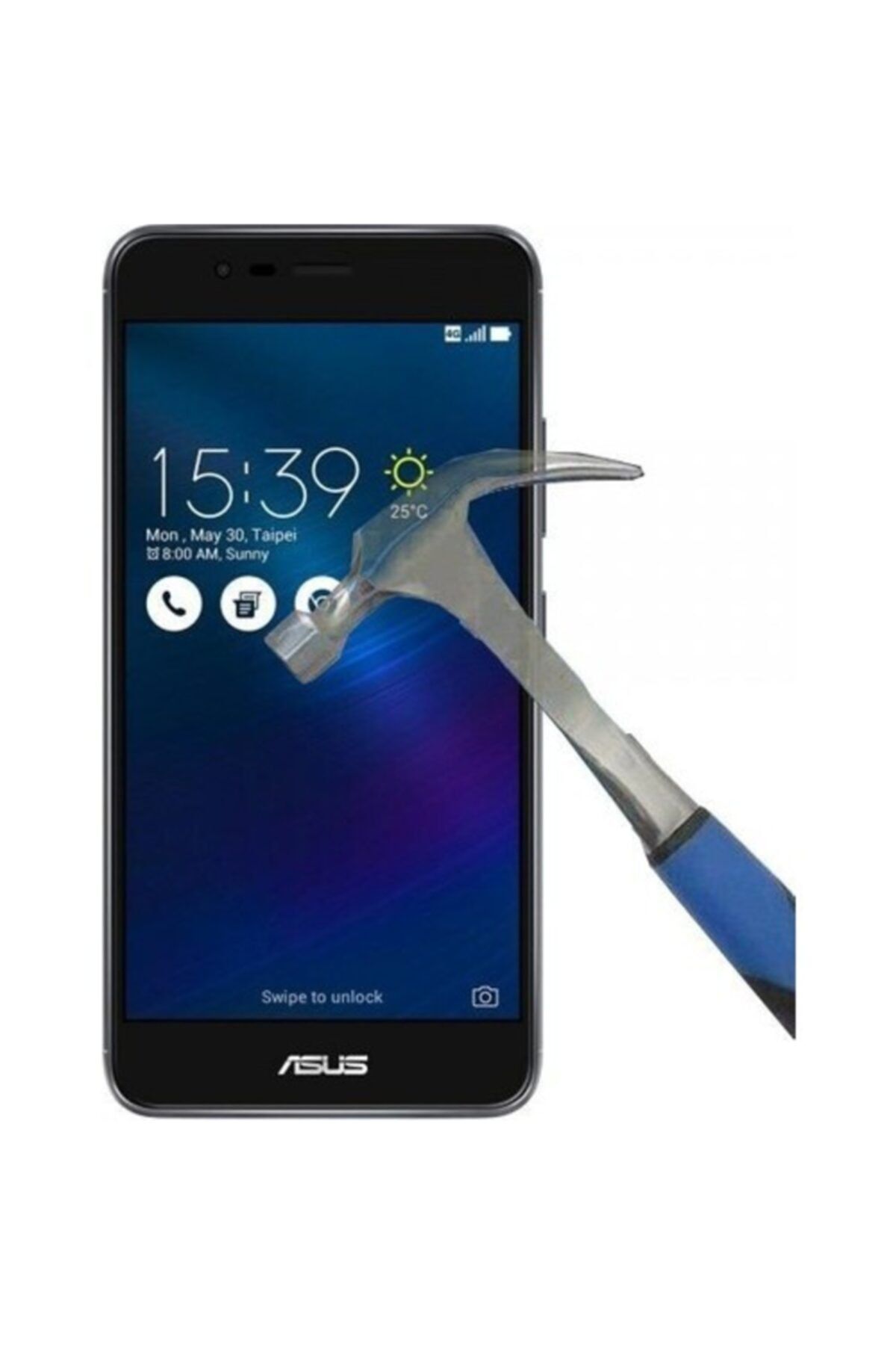 ASUS Zenfone 3 Max Zc520tl Uyumlu Ekran Koruyucu Yeni Nesil Hd Kalite Cam Screensaver