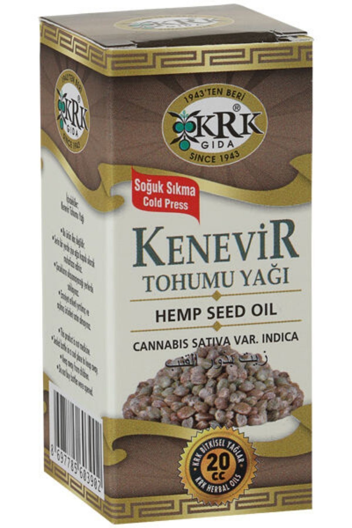 KRK Kenevir Tohumu Yağı 20 ml