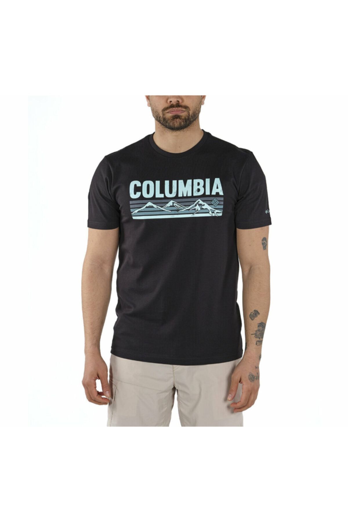 Columbia Erkek Siyah Elevated Outlook Kısa Kollu  Tişört Cs0132-010