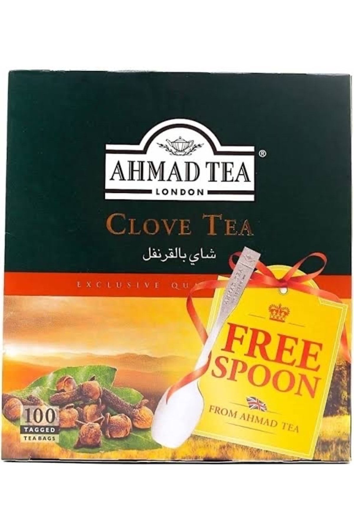 Ahmad Tea Clove Tea 100 Tea Bags - Karanfil Çay 100 Lü Bardak Poşet