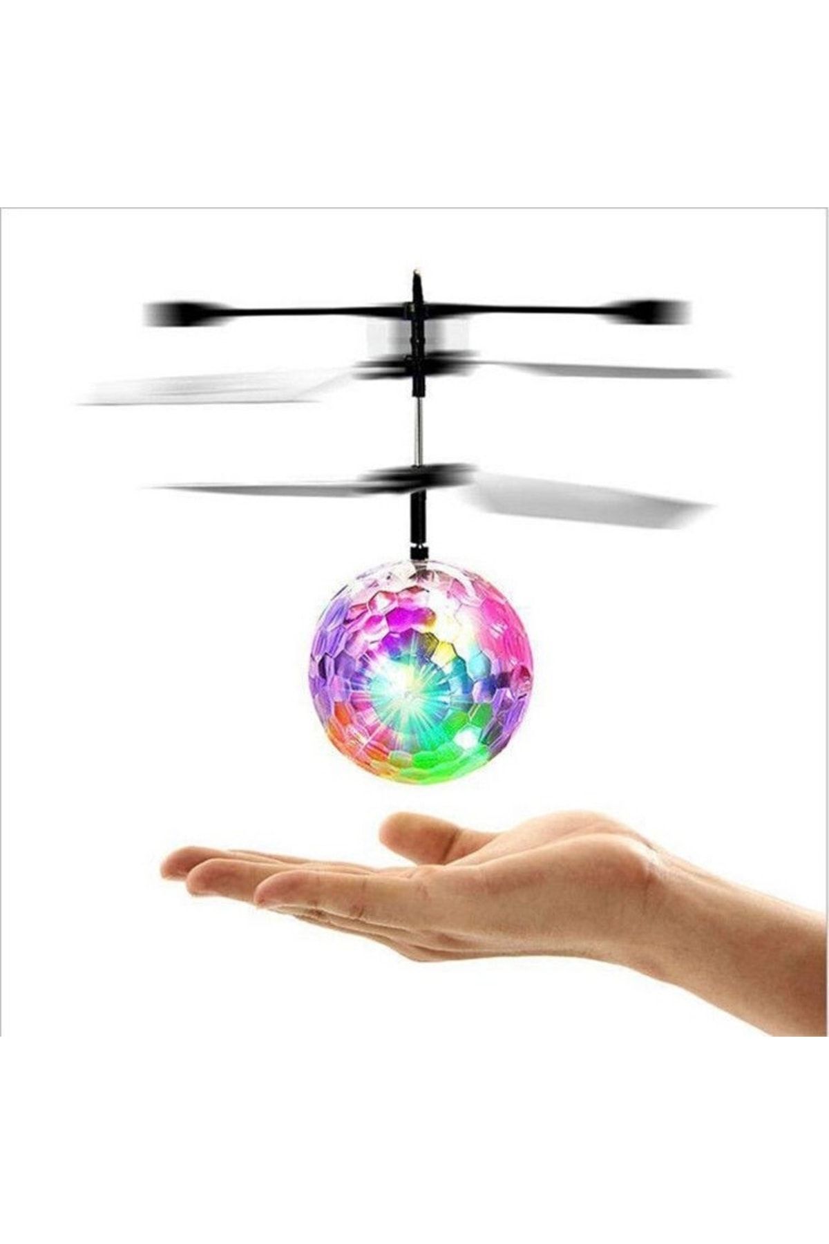 pazariz Sihirli Elektrikli Uçan Top Çocuklar Led Işık Oyuncak Drone Kızılötesi Sensör Helikopter