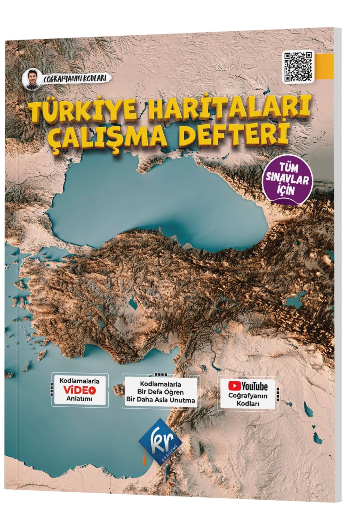 KR Akademi Yayınları Coğrafyanın Kodları Türkiye Haritaları Çalışma Defteri (tüm Sınavlar Için)