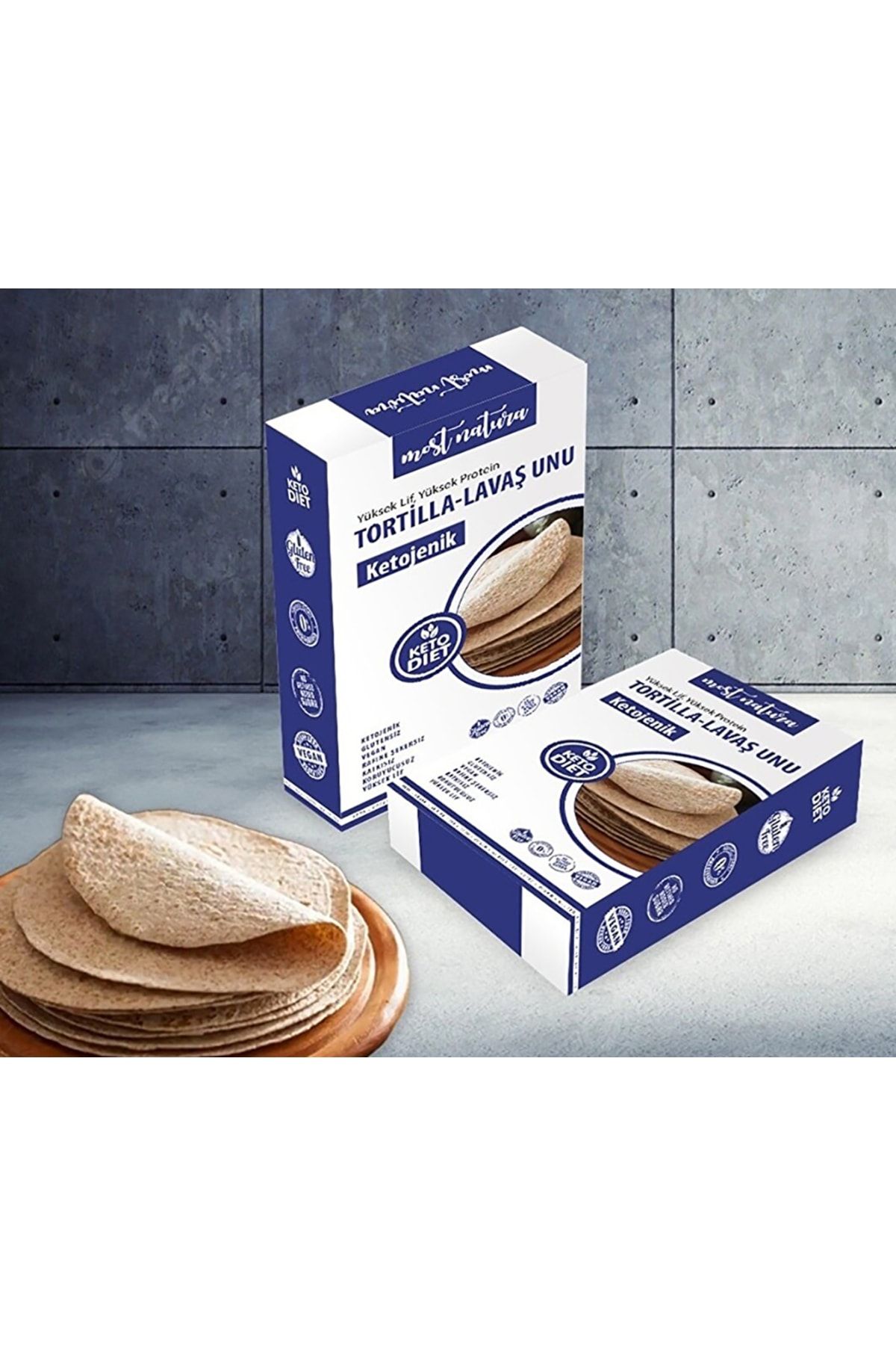 MOST NATURA Ketojenik Glutensiz Vegan Tortilla- Lavaş Unu 160gr Keto Diyet