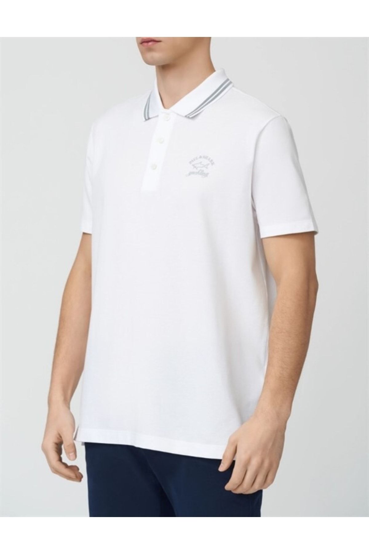 Paul&Shark Men's Knıtted Poloshırt C.w. Cotton