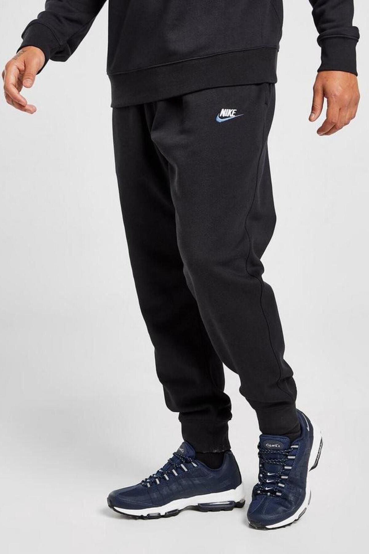 Nike Sportswear Clup Fleece Standart Kesim Siyah Erkek Eşofman Altı
