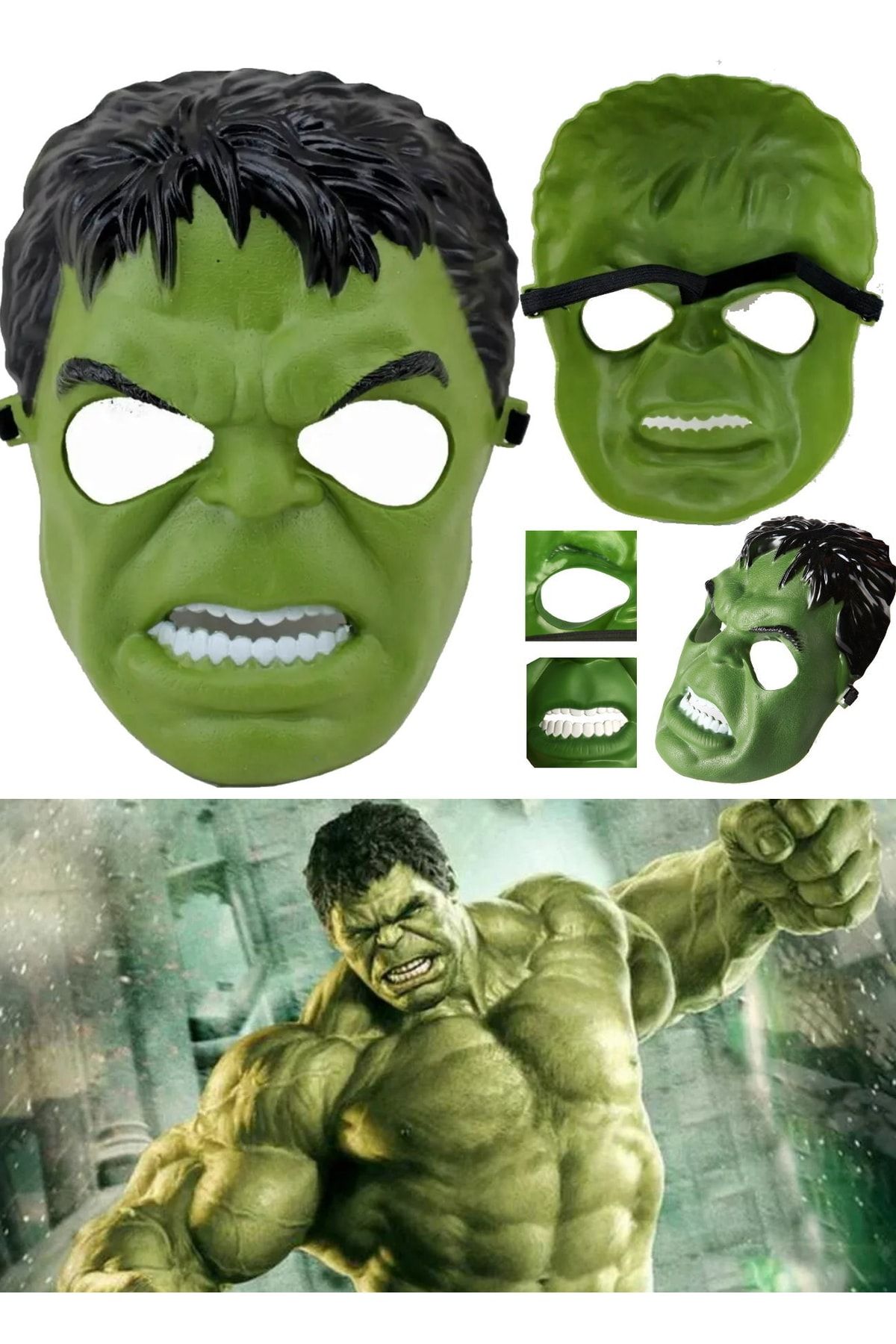 Utelips Hulk Karakterinin Benzersiz Görünümü Için Yeşil Renk Hulk Maske Avengers Hayranları Için Hulk Maske
