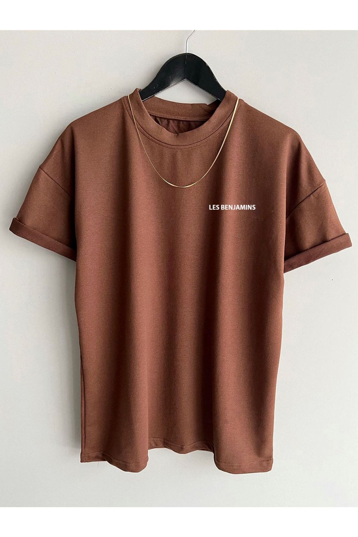 S&A DESIGN S&a Design Unisex Yazılı Oversize T-shirt