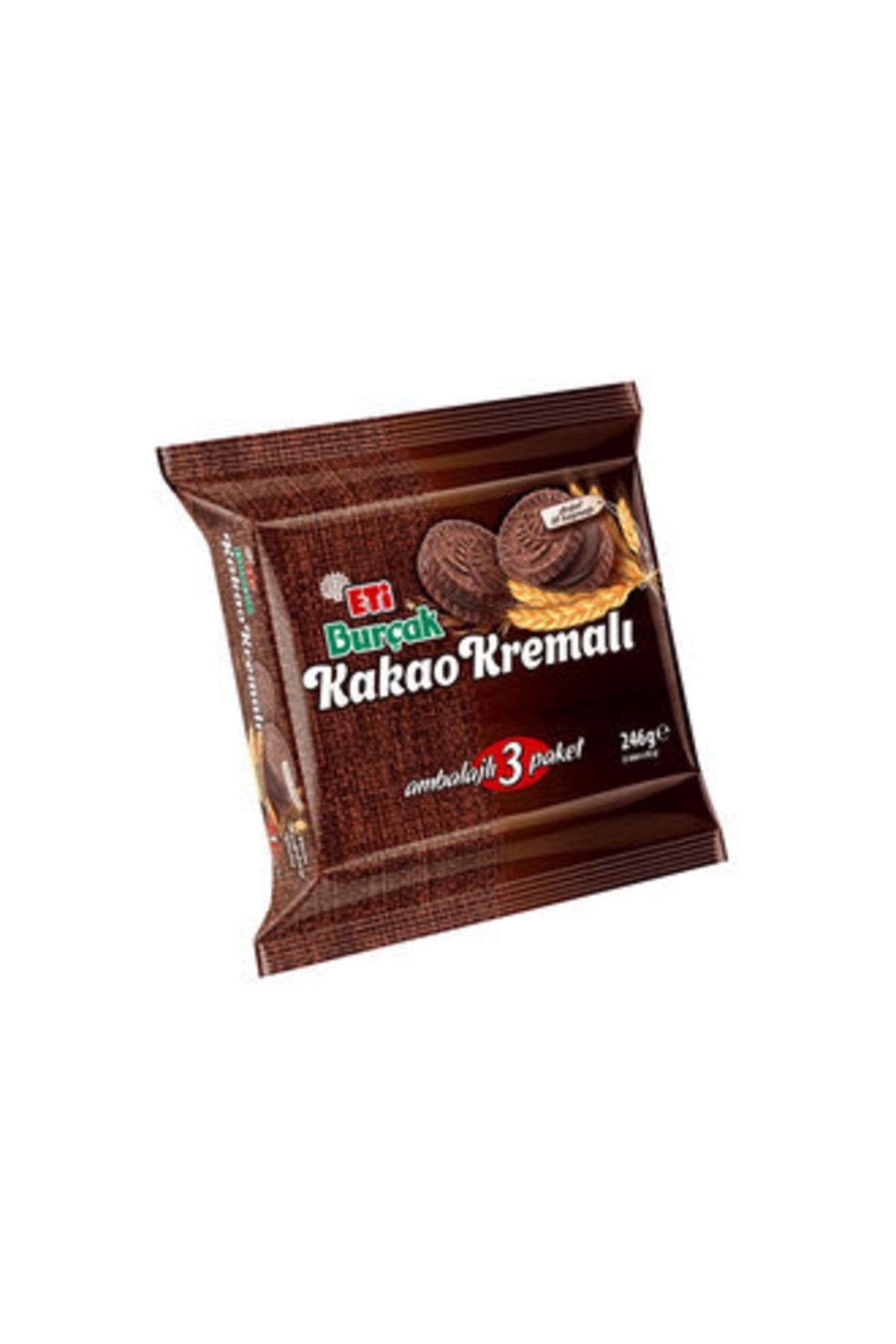Eti Burçak Kakao Kremalı Yulaflı Bisküvi 3 X 82 G ( 10 Adet )