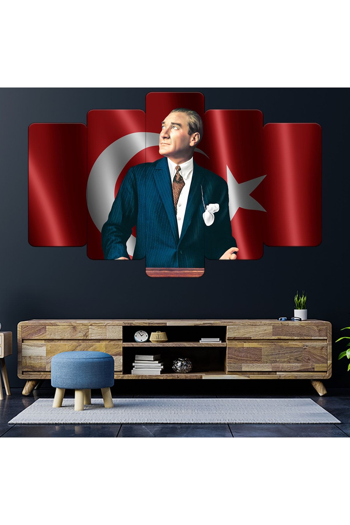 Zevahir Mobilya Dekorasyon Zevahir Mdf Atatürk Baş Öğretmen Bayrak Tablo
