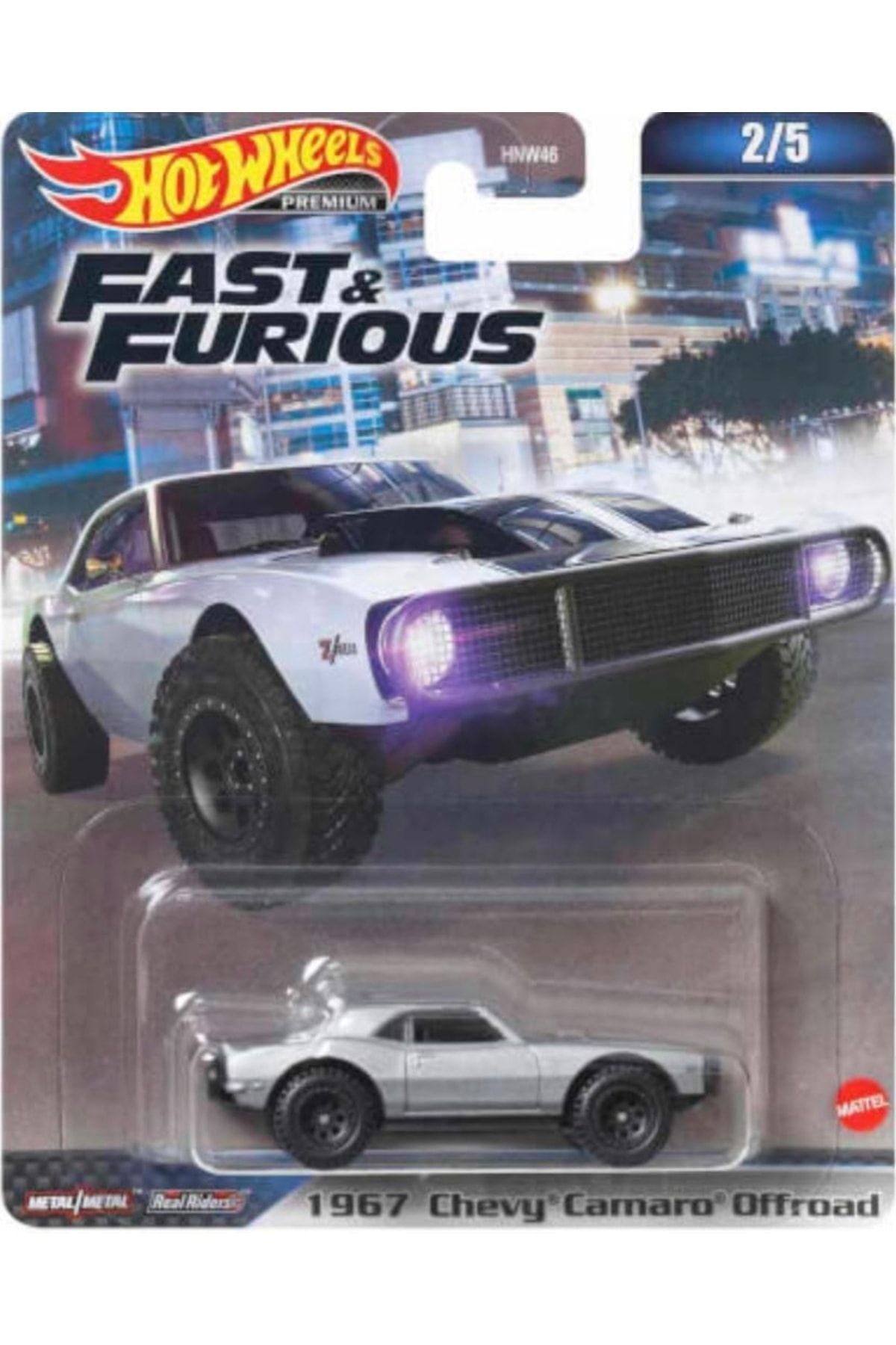 HOT WHEELS Premium Fast And Furious 1967 Chevy Camaro Offroad Nadir Model Koleksiyon Hnw46-hnw47