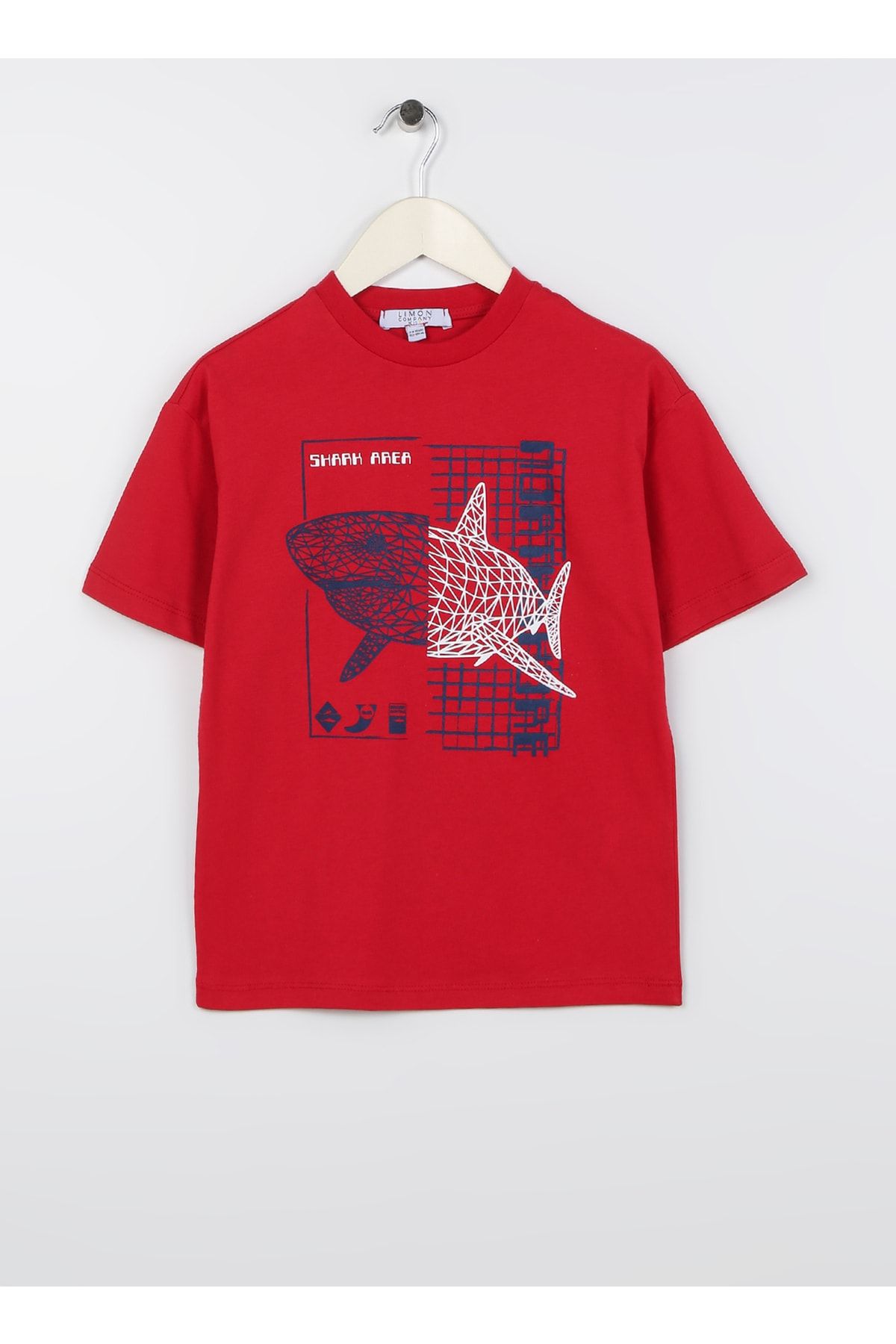 LİMON COMPANY Limon Baskılı Kırmızı Erkek Çocuk T-shirt Free Boy-23