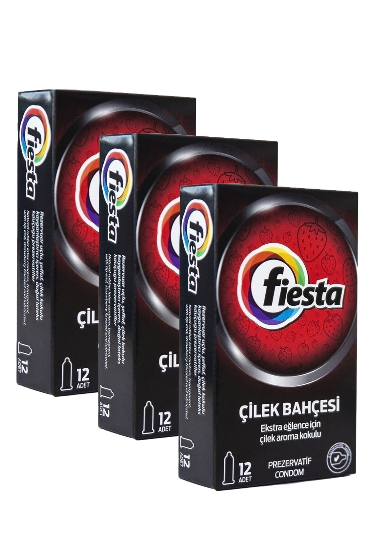Fiesta Çilekli Prezervatif 3'lü Ekonomik Paket