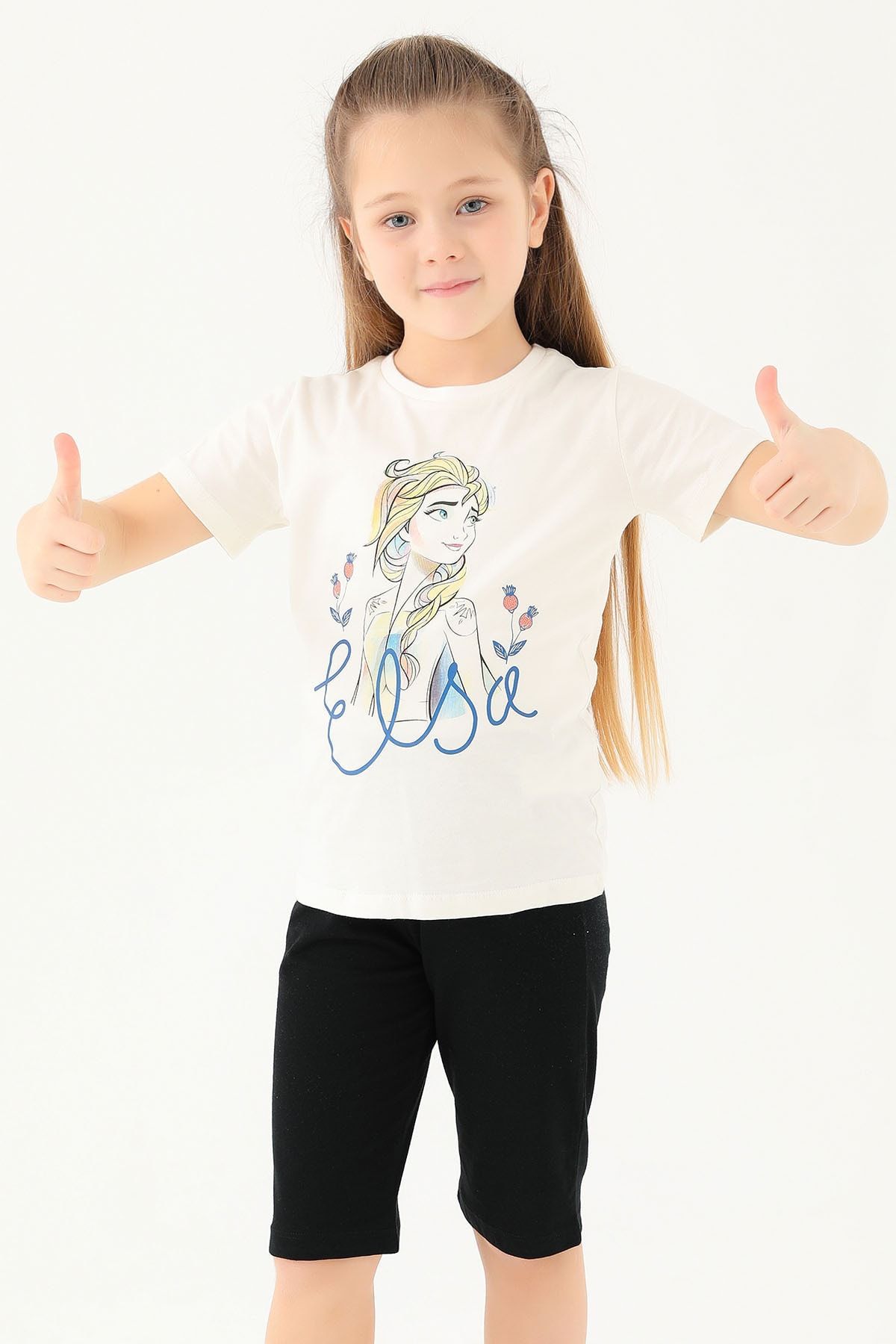 DİSNEY D4803 Lisanslı Kız Çocuk Kısa Kol T-shirt
