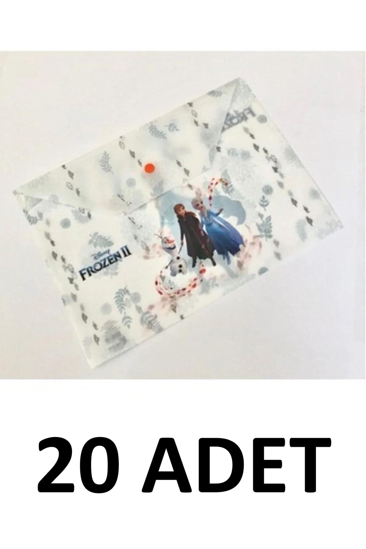 Frozen 20 Adet Lisanslı A4 Zarf Çıtçıtlı Dosya