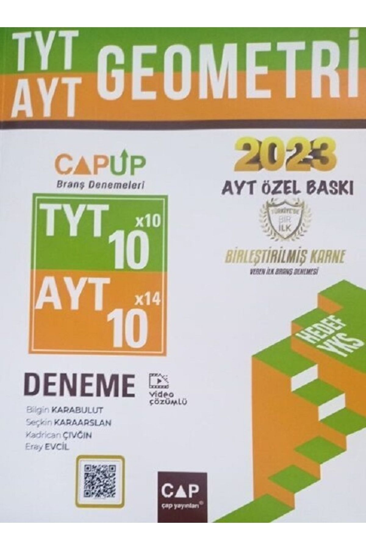 Çap Yayınları Tyt Ayt Geometri Deneme 2023 Özel Baskı